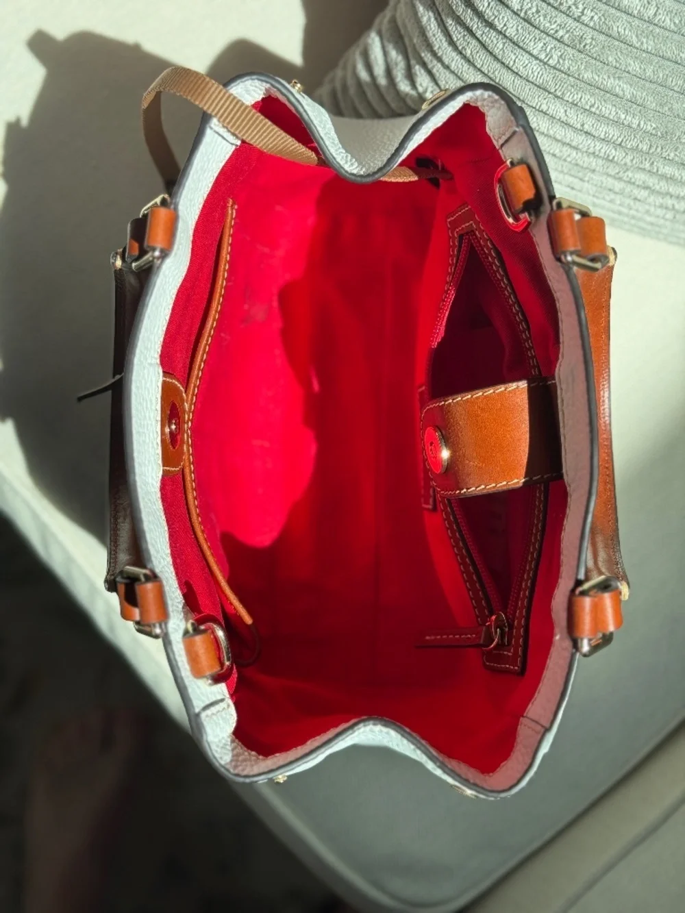 Dooney & Bourke Small Pebble Leather Satchel EUC